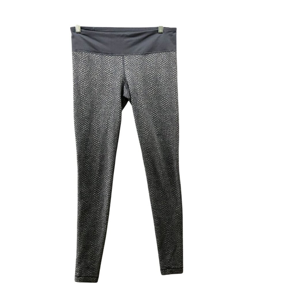 Under Armour Active Leggings Womens M Gray Textured Full Length Yoga Gym